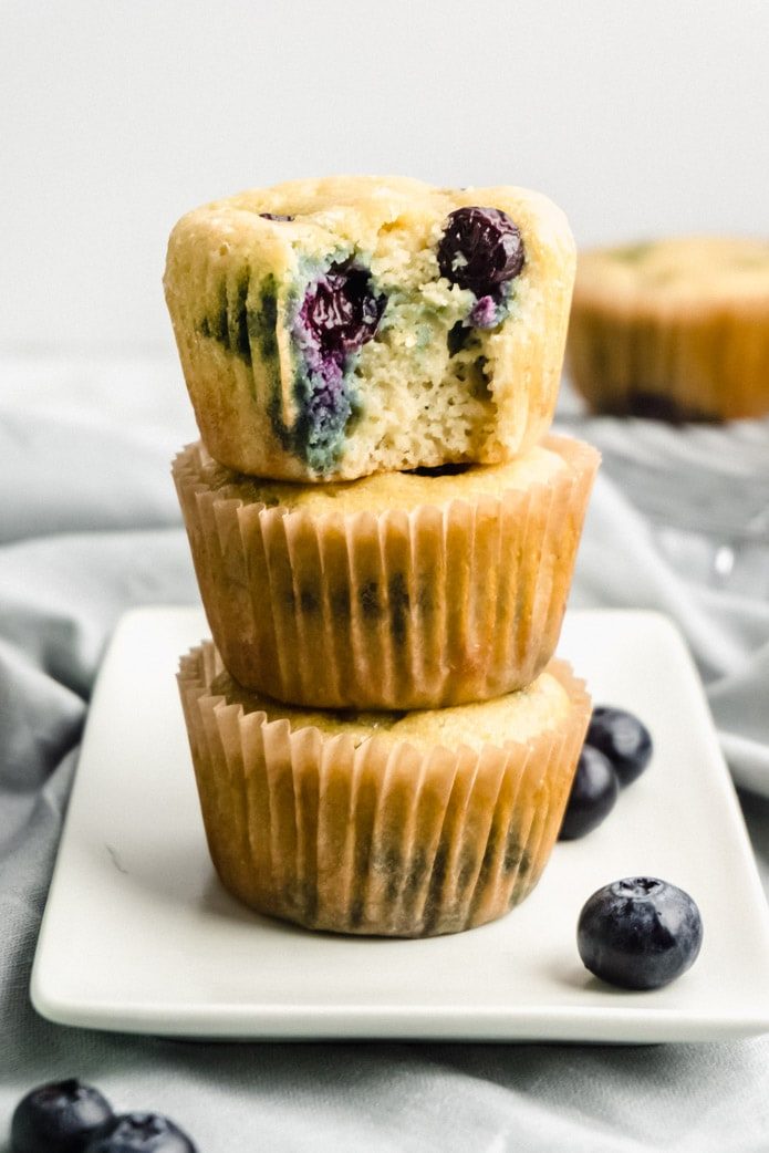 Keto Blueberry Muffins With Almond Flour