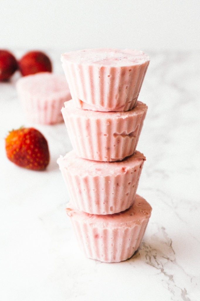 Strawberry Cheesecake Fat Bombs Green and Keto
