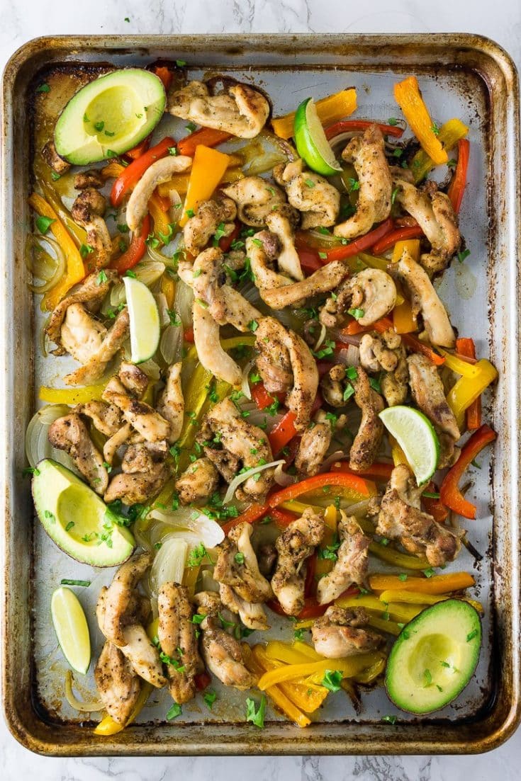 Sheet Pan Chicken Fajitas