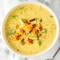 Low-Carb Broccoli Cheese Soup - Keto and Gluten-Free
