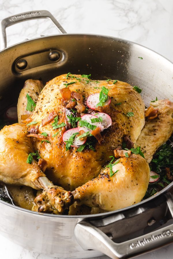 Dutch Oven Roasted Chicken Green and Keto