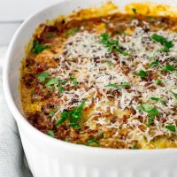 Keto Lasagna with Zucchini Noodles