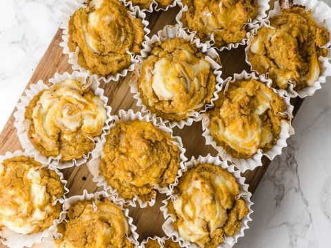 Keto Pumpkin Cream Cheese Muffins Green And Keto