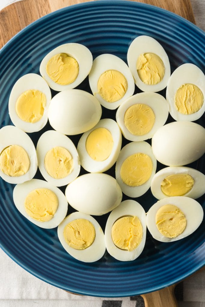 overcooked boiled eggs