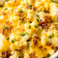 Keto Loaded Cauliflower Casserole