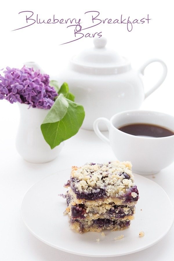 Blueberry Breakfast Bars - Low Carb