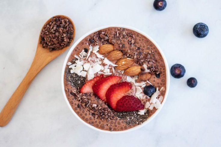 Low-Carb Chocolate Almond Smoothie Bowl - Perfect Keto