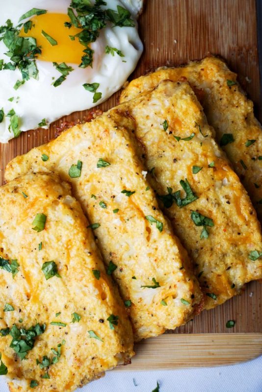 3 Ingredient Cauliflower Hash Browns