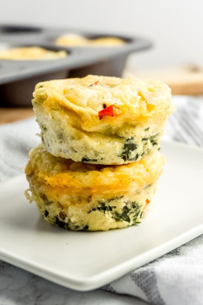Keto Egg Muffins - Easy Low Carb Breakfast Idea - Green and Keto