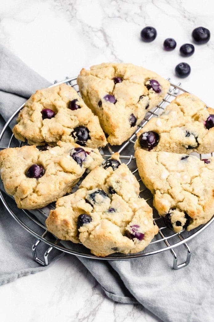 Keto Blueberry Scones Green and Keto