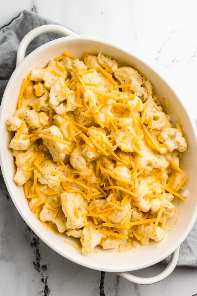 Keto Cauliflower Mac and Cheese Green and Keto