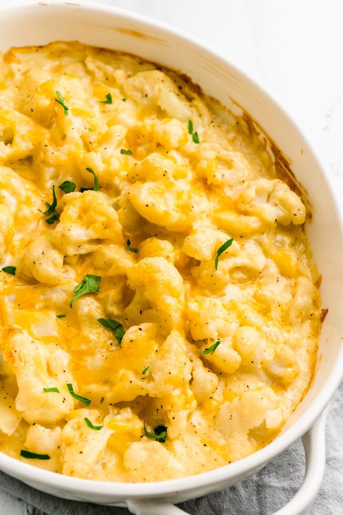 Keto Cauliflower Mac And Cheese Green And Keto