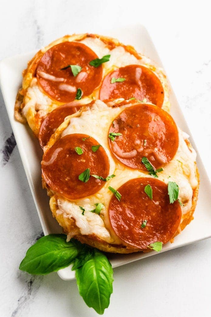 Keto Pizza Chaffles - Quick and Easy - Green and Keto