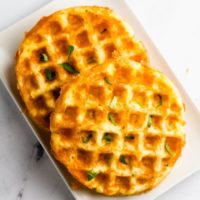Easy Keto Chaffles Recipe (Cheddar Waffles!)