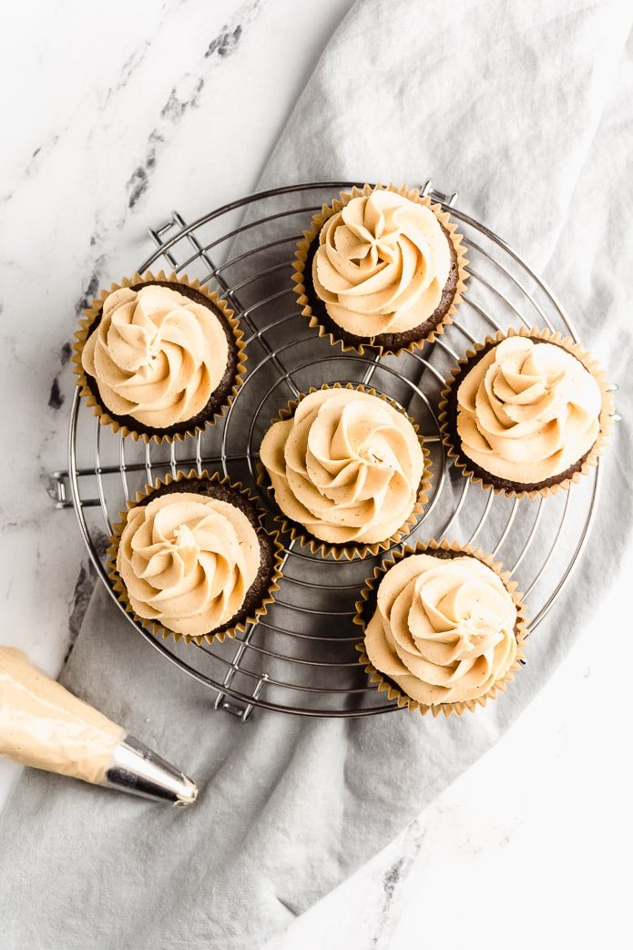 Chocolate Peanut Butter Keto Cupcake