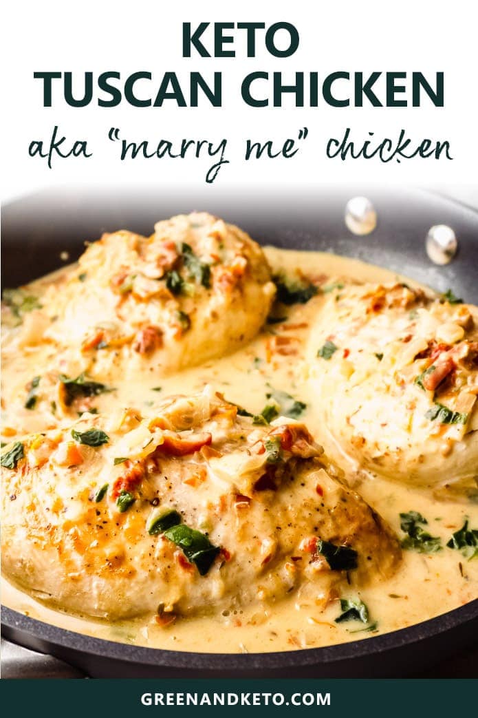 Creamy Keto Tuscan Chicken Aka Marry Me Chicken