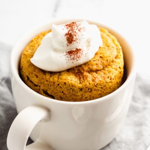 Keto Pumpkin Mug Cake