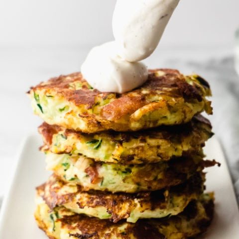 Crispy Keto Zucchini Fritters