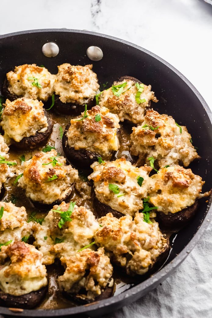 Keto Stuffed Mushrooms 