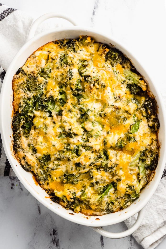 Keto Broccoli Cheese Casserole - Green and Keto