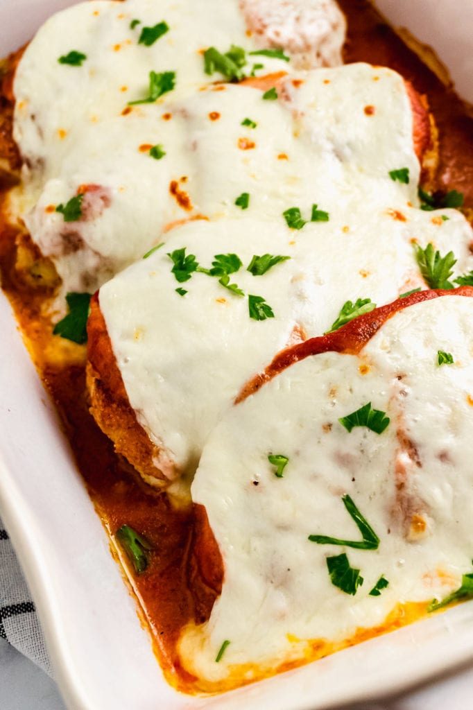 Keto Chicken Parmesan Green and Keto