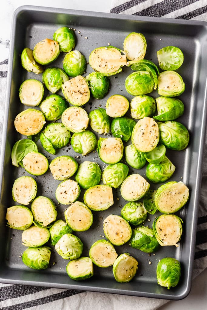 Easy Oven Roasted Brussels Sprouts Keto Friendly Green and Keto