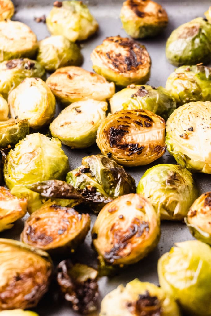 Easy Oven Roasted Brussels Sprouts Keto Friendly Green and Keto